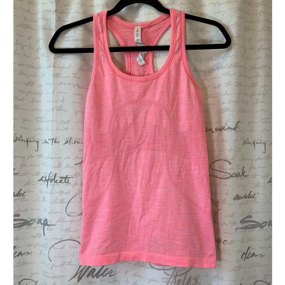 Lululemon Swiftly Tech Racerback Tank Top 2.0 Size 4 Neon Pink